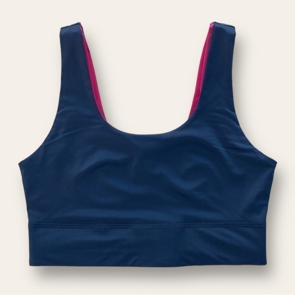 Fabletics Soprts Bra Reversible Pink and Navy Sz S - Picture 5 of 16